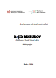 Rəşid Behbudov: biblioqrafiya